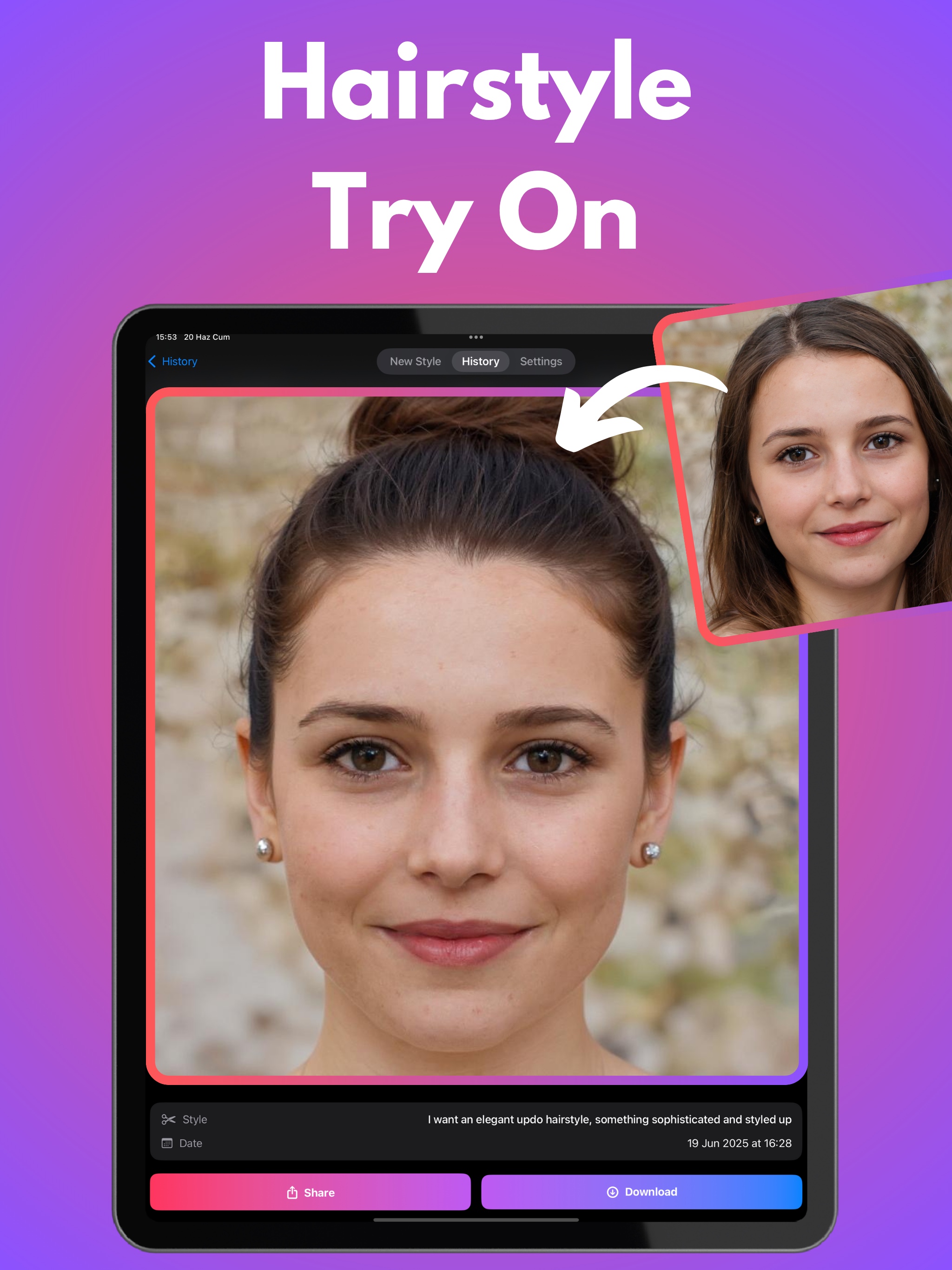 Hairstyle Try On - Haircut AI screenshot 1